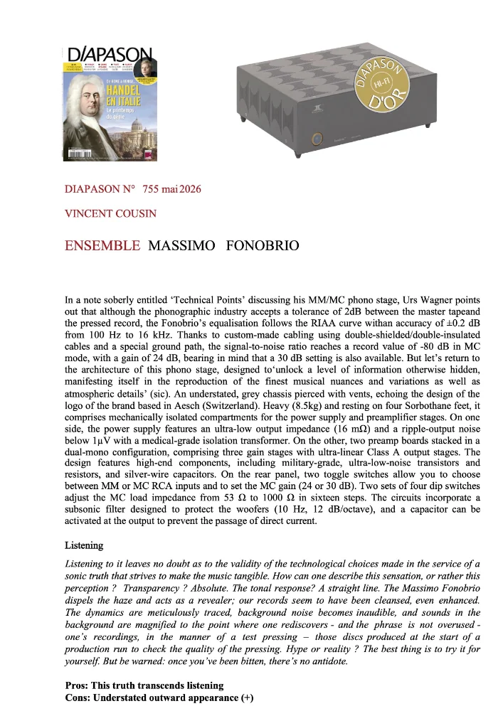MASSIMO FONOBRIO DIAPASON 755 0626 EN