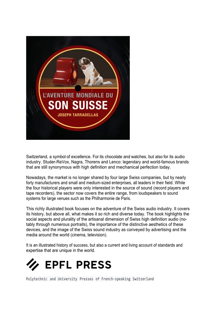 TARRADELLAS His master's voice en GB